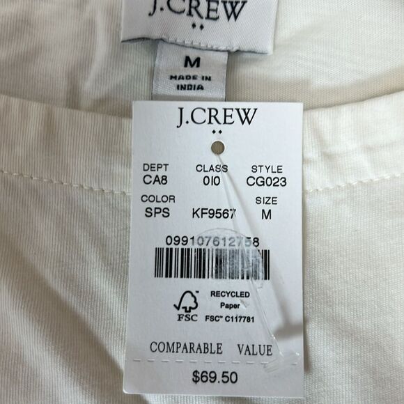 J. Crew Factory CG023 Striped Sequin Long-sleeve Tee NWT size S - Picture 2 of 7